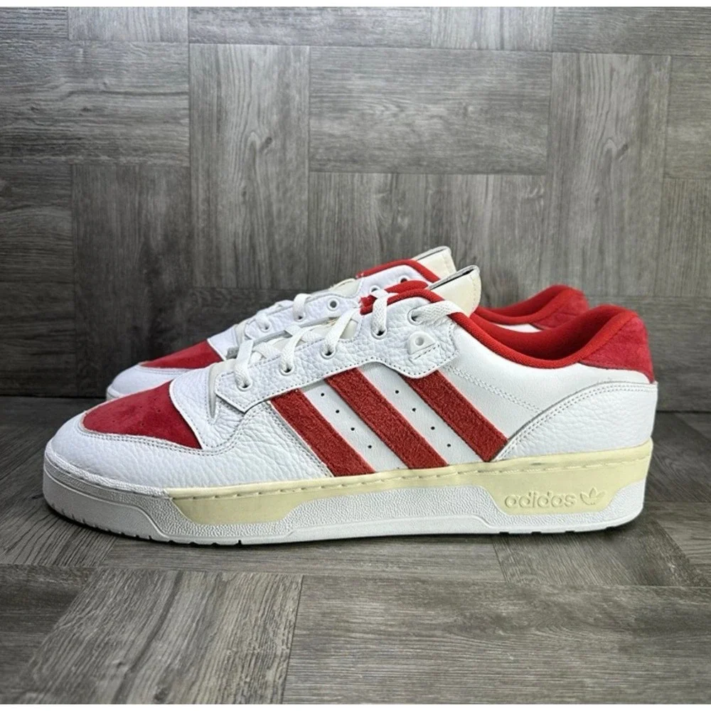 Adidas Rivalry Low Premium Mens 17 White Red Suede Leather NEW GY5867